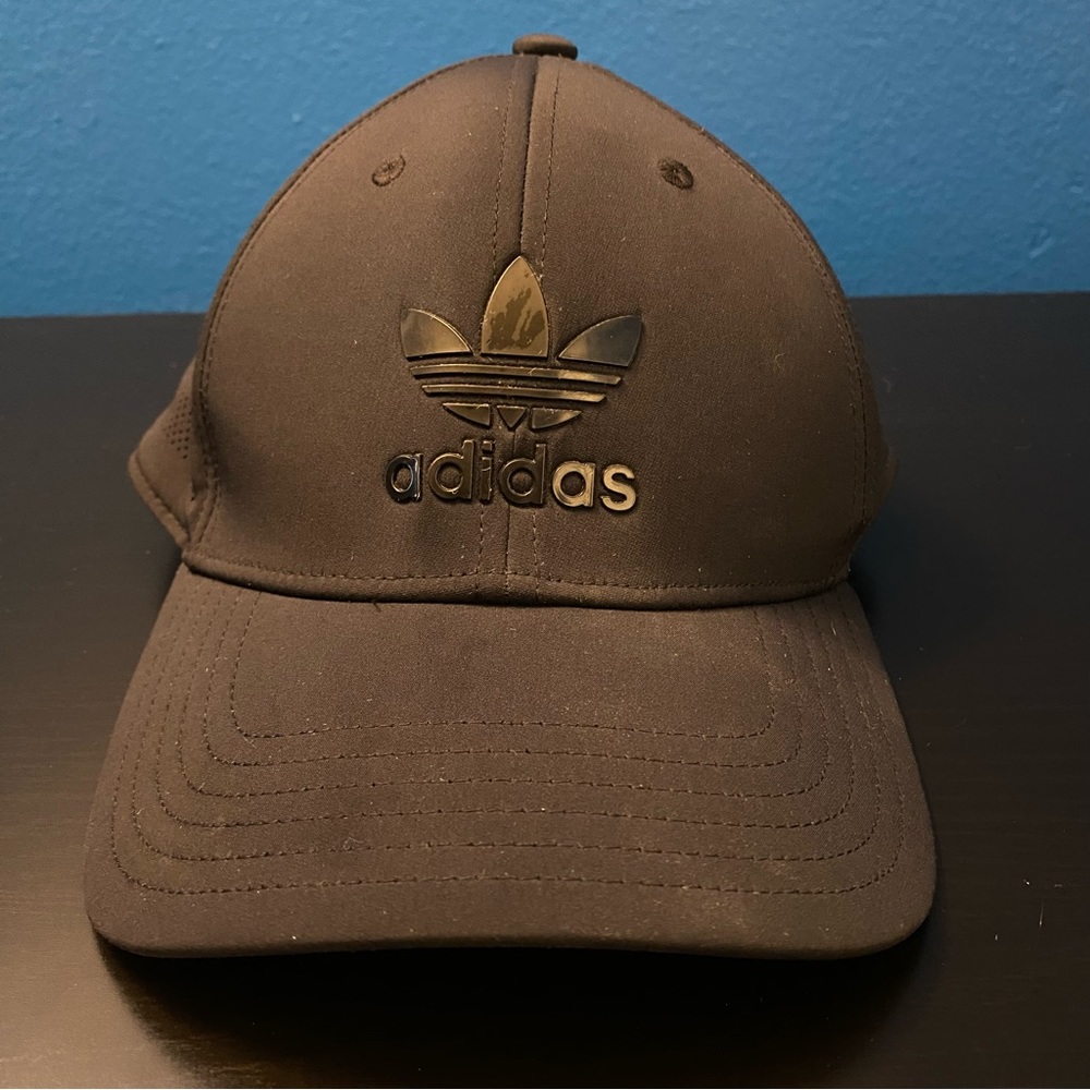 All black adidas sport hat